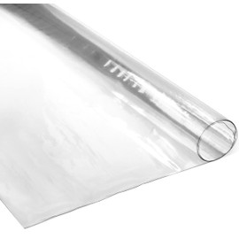 VViViD Custom Clear 1.7mm Thick Waterproof Vinyl Table Cover Protector for Dining Room Tables (3ft x 4.5ft)