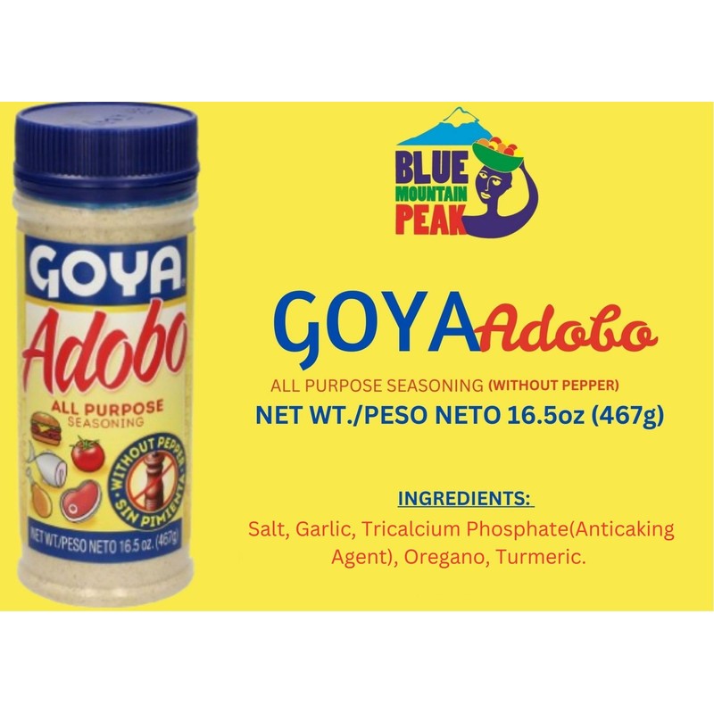 Goya Adobo All Purpose Seasoning without Pepper, 467g (16.5 OZ)