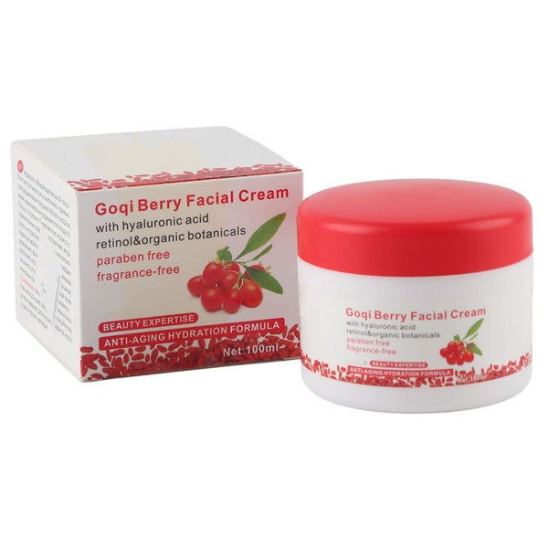Goji Berry Face Cream, Anti-Ageing Antioxidant Face Moisturising Cream, Revitalising Anti-Wrinkle Cream, Face Moisturiser, Revitalising Face Cream