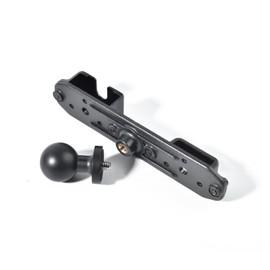 Universal Radio Bracket, Walkie-talkies Back Clip Mount, Radio Microphone Holder with 25mm 1" Ball Adapter Compatible with RAM Mounts B Size Double Socket Arm