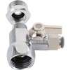 Feed Water Adapter Water Line Splitter,Brass Water Supply Valve,Faucet Valves,Feed