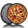ASelected 3Pcs Pizza Pan, 33Cm,12.9 Inches Non Stick Dishwasher Safe