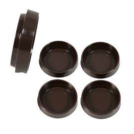 4 8 12 Brown Castor Cups Chair Carpet Furniture Floor Protectors Wood Laminate - Diameter : 60mm - Pack Size : 4