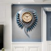 Crystal Metal Wall Clock Silent Non Ticking - 26"×21" Quality