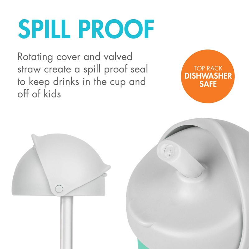Boon Nursh Silicone Straw Sippy Cup Lid - Conversion Top