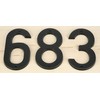 Hillman 844634, 6-Inch Bronze House Number 4, Old World