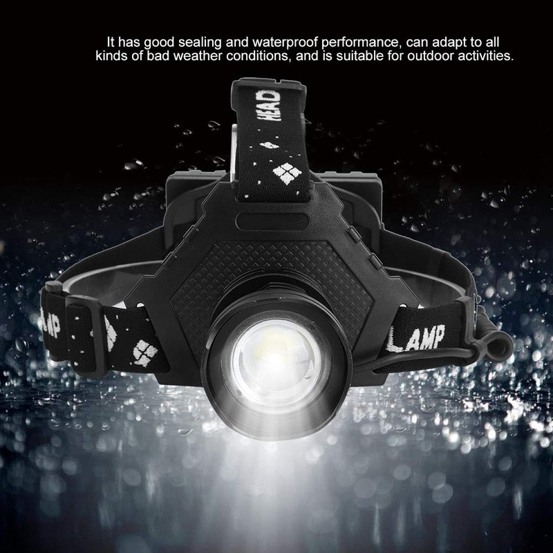 XHP 70 Headlamp, 5 Brightness Adjustment, High Brightness, Camping Lamp,