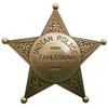 INDIAN POLICE BADGE TAHLEQUAH AMERICAN 5 STAR POINT GOLD BADGE