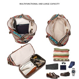 Kinmac Travel Duffel Bag For Women,Sports Gym Yoga Duffel Bag Weekender Overnight Totes Bag (Bohemian)