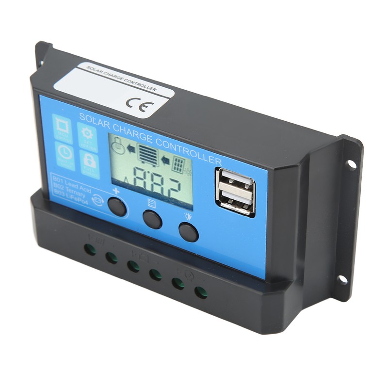 Solar Charge Controller With LCD Dual USB Industrial Master Chip