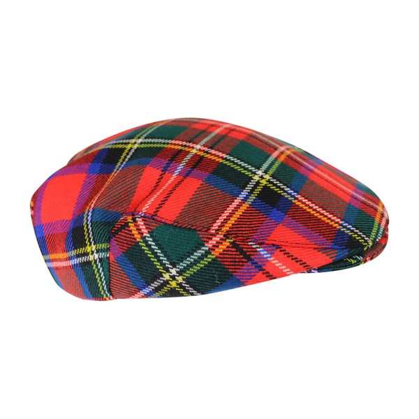 House of Edgar 100% Regimental Heavy Tartan Knitted Beanie Winter