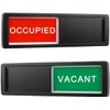Privacy Sign Vacant Occupied Home Office Restroom Conference Bathroom, Black-