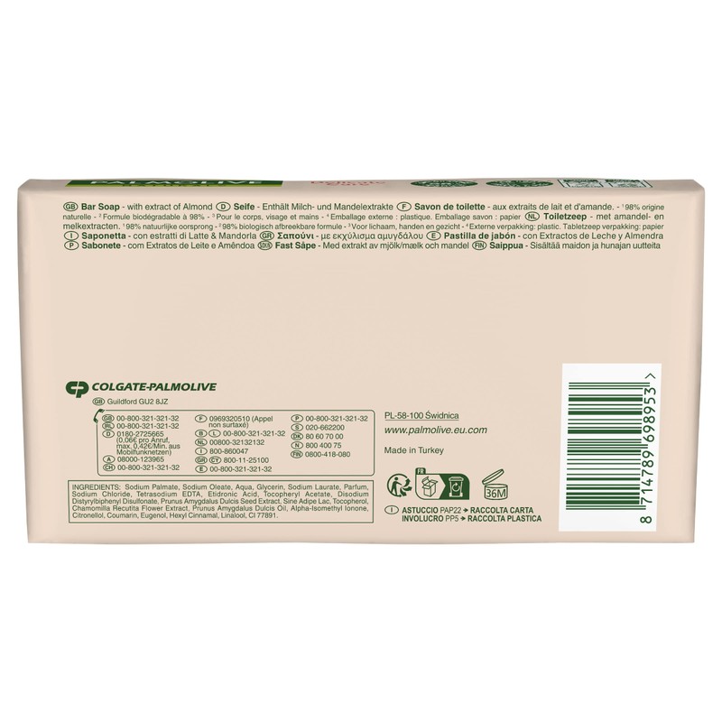 Palmolive PA027346 Delicate Care with Almond Milk, 3 x 90