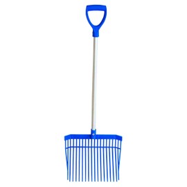 Red Gorilla PC Bedding Fork with Short D Handle Blue