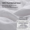 King Linens 100% French Linen Pillow Shams Pack of 2
