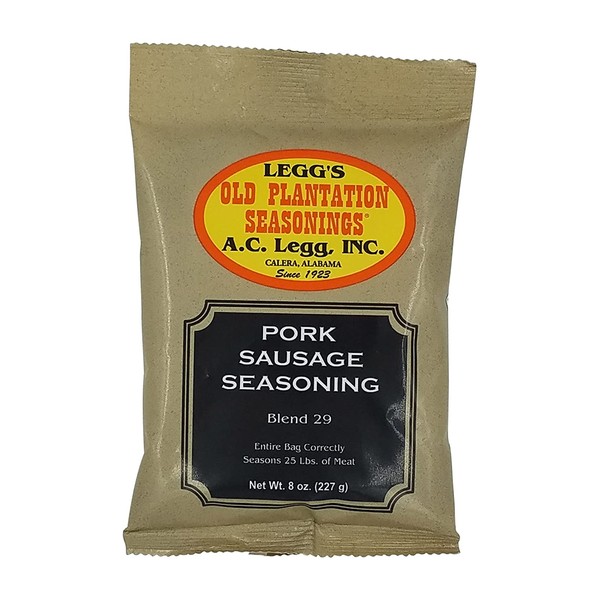 A.C. Legg Old Plantation Seasonings - Blend 29 - Pork Sausage Seasoning - 8 Ounce