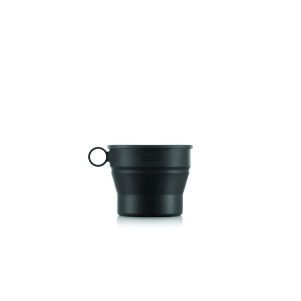 BODUM Bistro K12060-01S Foldable Cup Set, 0.3l, Black