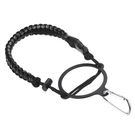PATIKIL Water Bottle Holder Paracord Handle Lanyard Strap Carrier with Ring for 12 oz to 64 oz Wide Mouth Bottles Camouflage Colour Grey Black