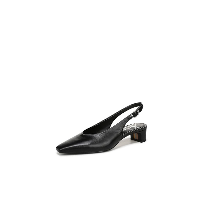 Sam Edelman Women's Ronnie Pump, Black Leather, 7.5