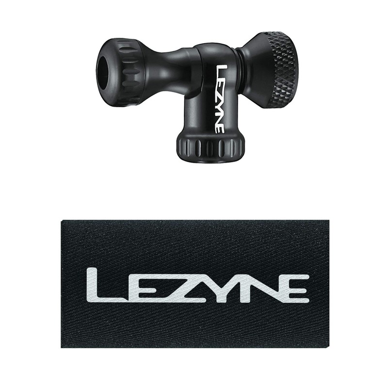 Lezyne Control Drive CNC CO2 Pump Head Black Glossy Co2
