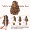 Ombre Lace Front Wigs Human Hair 5x5 Pre Plucked Pre