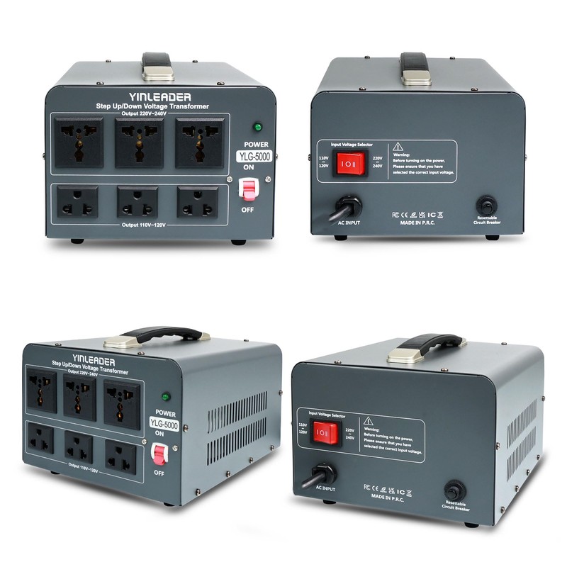 Yinleader 5000 Step Up/Down Transformer Converter 110/120 Volt - 220/240