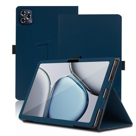 Case for TABWEE W90 11 inch, TABWEE W90 Tablet Case, Folding Stand Protective Cover with Pencil Holder and Wrist Strap, Full Protection. (Blue)