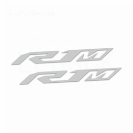 LFJSCK Reflective Motorcycle Stickers Compatible with Yamaha YZF R1 R1M - 2 Piece Waterproof Vinyl Decals Kit for Helmets Fairings (Gray)