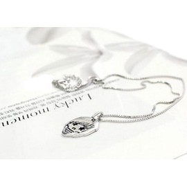 FTISLAND Silver Tone Hongi Star Face Necklace with Velour Tone Pouch