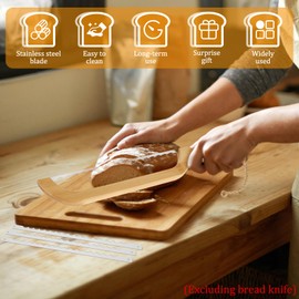 8Pcs Bread Bow knife Blades Stainless Steel Replacement Blade with Screws and Screwdriver Serrated Bread Bow Blade Rustproof Bread Slicer Bread Cutting Tool for Wood Bread Cutter 10.8×0.43 Inch