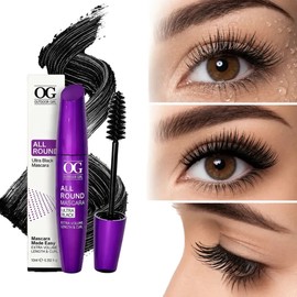 Rimel Waterproof Microfibras Color Negro Volumen