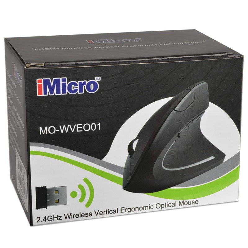iMicro 2.4G Wireless Vertical Ergonomic Mouse MO-WVEP01