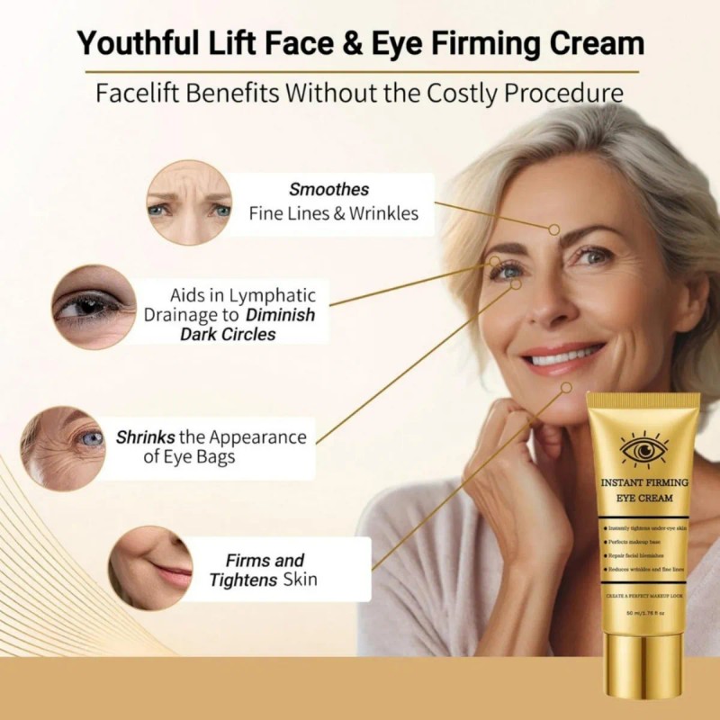 Set De 4 Tensores De Ojos New Perfection, Crema Para