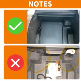 PDKLIN for F150 Center Console Organizer Gun Safe Box with Lock Compatible with Ford F150 2015-2020 Black Storage Accessories