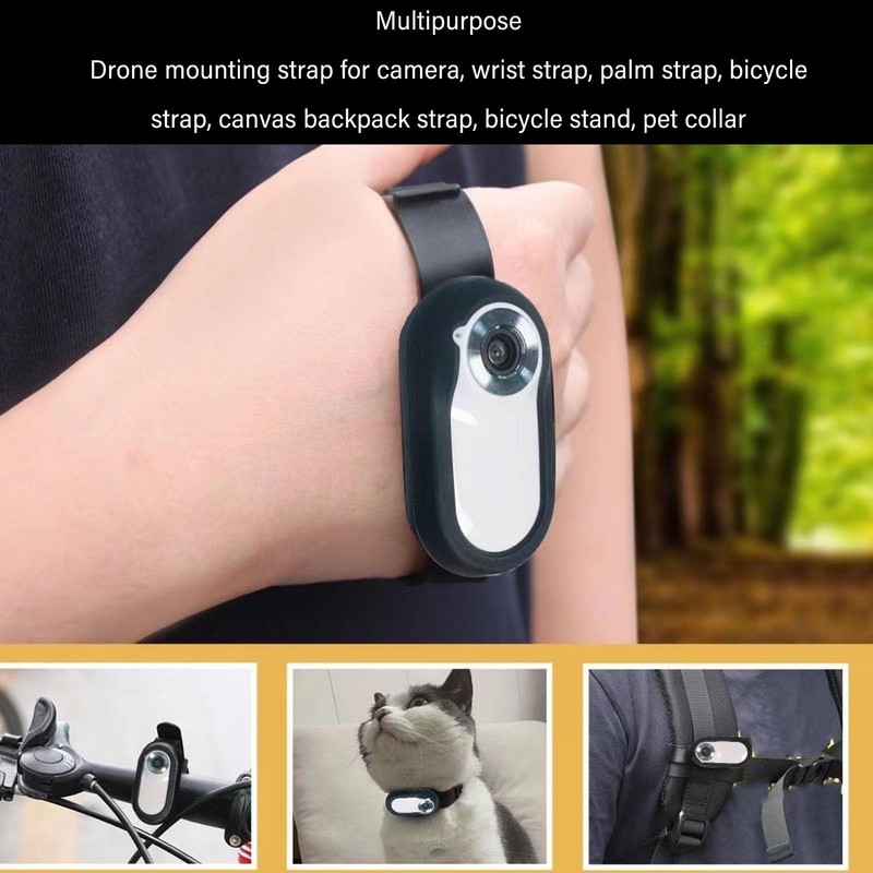 Cat Camera Collar for GO3, Adjustable Silicone Wristband Dog Collar