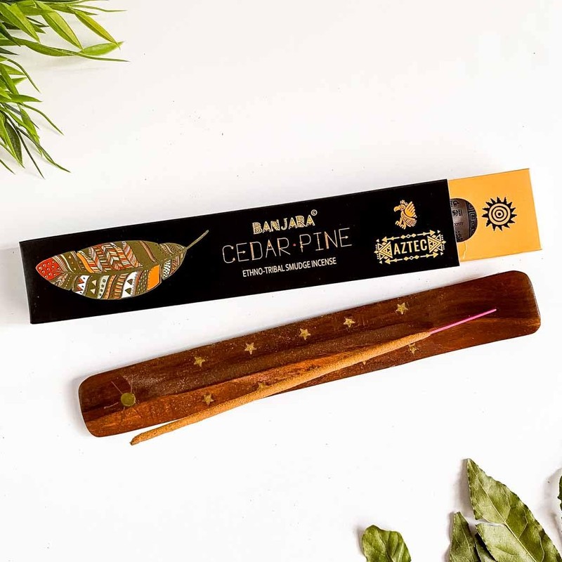 Aromasenses. Sahumerio Banjara Cedar Pine Incense Sticks 15g Full Box