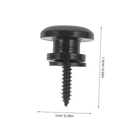 Kisangel 2Pcs Guitar Strap Locks Durable Metal End Pins for Electric Acoustic Guitar Easy Installation Strap Fixator Resistant Performance Black