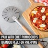Chef Pomodoro Mini Pizza Turning Peel with Aluminum Handle for