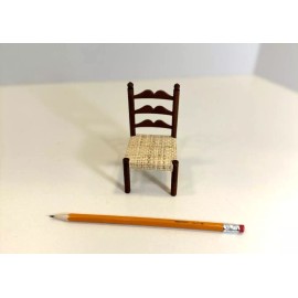 Bodo Hennig Dollhouse Wood and Cane Chair - 70s and Mint