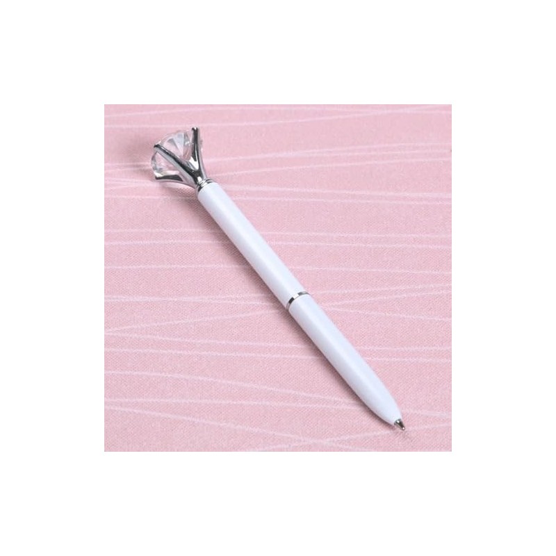 Quality Metal Diamond Ballpoint Pen. Funky Design Modern Pen, Free