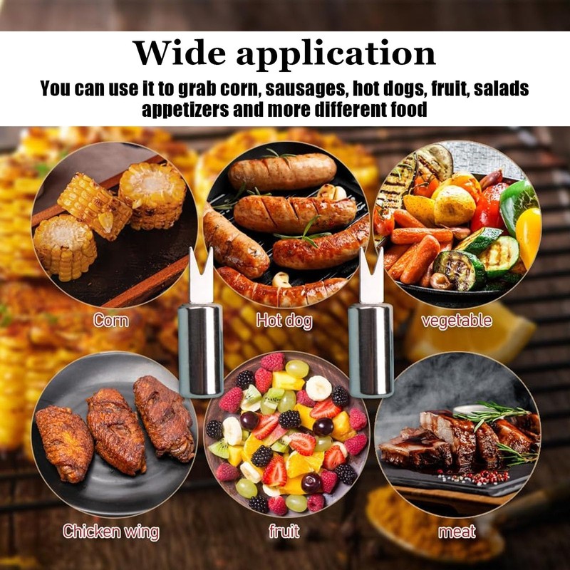 15 PCS Corn on The Cob Skewers, Stainless Steel Sweetcorn