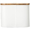 Mud Pie Circa Bread Box white, "5 1/4" x 12"