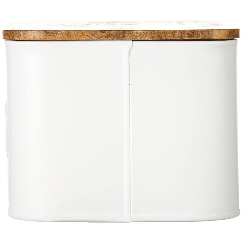 Mud Pie Circa Bread Box white, "5 1/4" x 12"