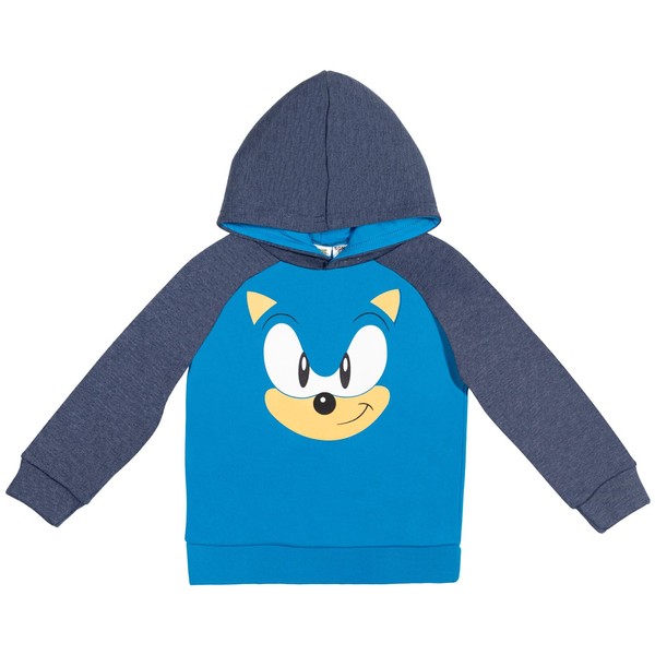 SEGA Sonic The Hedgehog Little Boys Fleece Pullover Hoodie 7-8