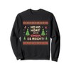 Ho Ho Stop Sing It's Enough Ugly Christmas Sweatshirt, black
