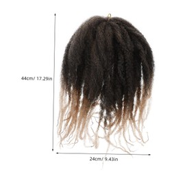 FRCOLOR Crochet Hair Braid Twists Extension Marley Braids Wig for Daily Wear Parties Weddings Durable Synthetic Hairpiece with Realistic Appearance