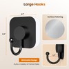 Aikzik 4 Pack Large Heavy Duty Wall Hooks - 26lb
