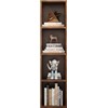 ALISENED 4 Cube Small Bookshelf, Narrow Storage Organizer Shelf, Wooden