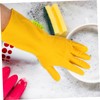 iplusmile 1 Pair Heavy Duty Latex Dishwashing Gloves for Cleaning