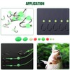Keadic 1050Pcs Glow Fishing Bead Assorted Soft Plastic Luminous Oval